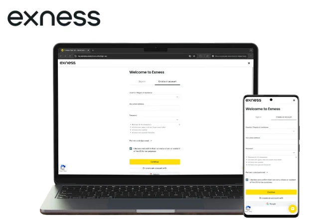 How to Sign Up with Exness